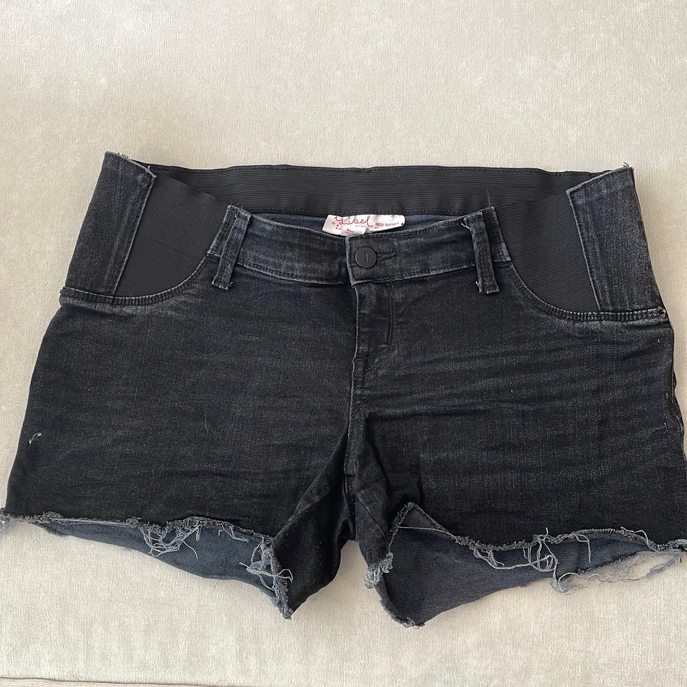 Isabel maternity by Ingrid and Isabel Mitty shorts black jeans under the bump